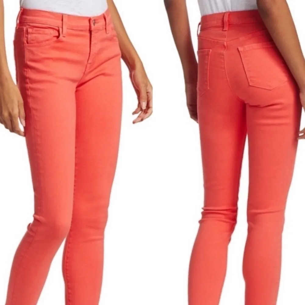 J Brand 811 Mid-Rise Skinny Jeans Coral Size 29 - Image 16