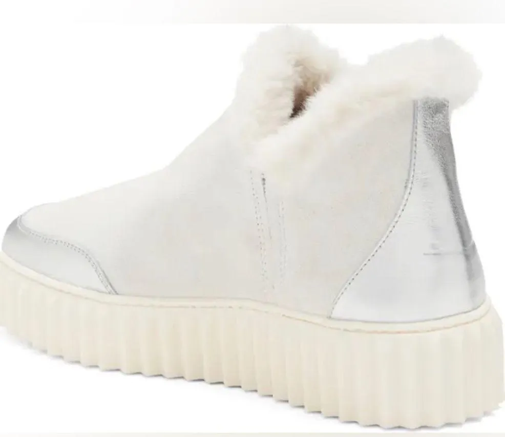 Faux Fur Trim Mid Sneaker (Women) - Image 2