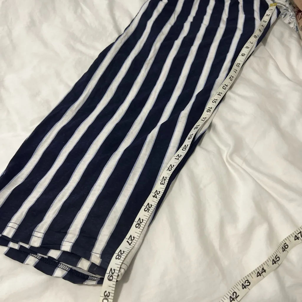Primark Women’s Striped Navy and White Lounge Sleepwear Pants XL 100% Cotton - Image 5