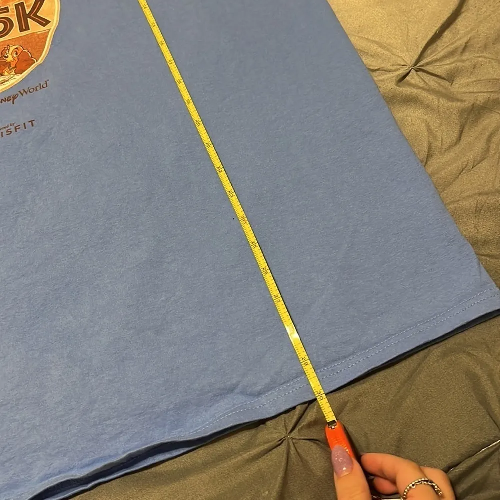 Walt Disney World Run 2018 Lady & The Tramp Fall Feast 5K Misfit Blue T-Shirt - Image 5