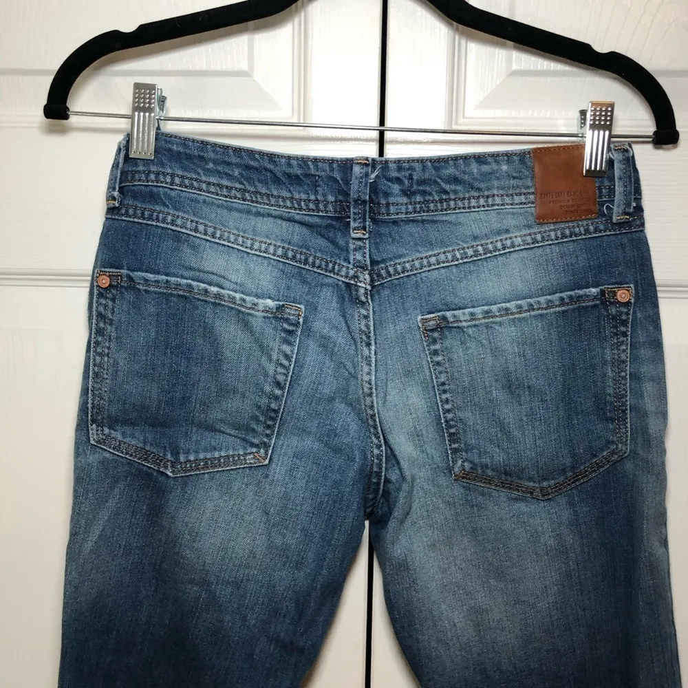 Z1975 Zara Basic Dept Distressed Premium Denim Crop Jeans Size US 2 - Image 4