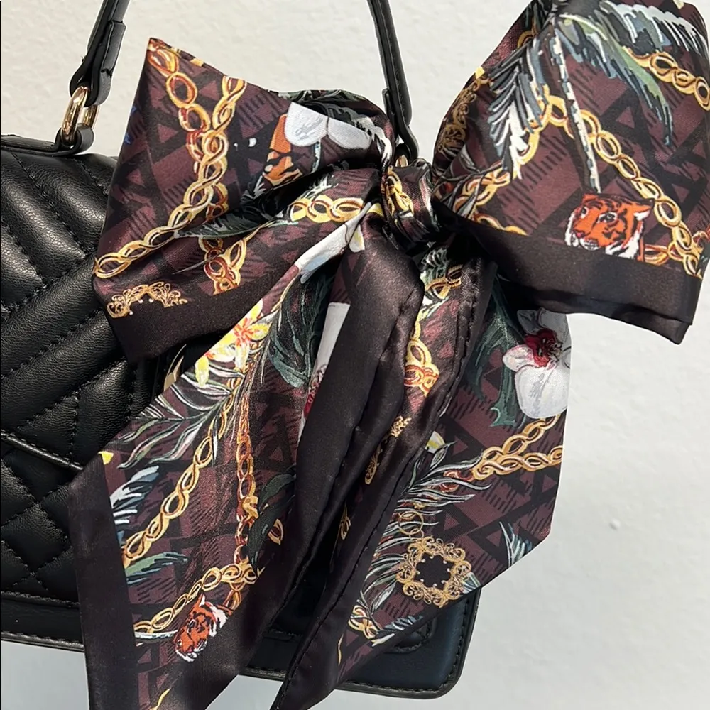 Aldo | Handbag w/ Scarf Accent and Crossbody Strap - Image 5