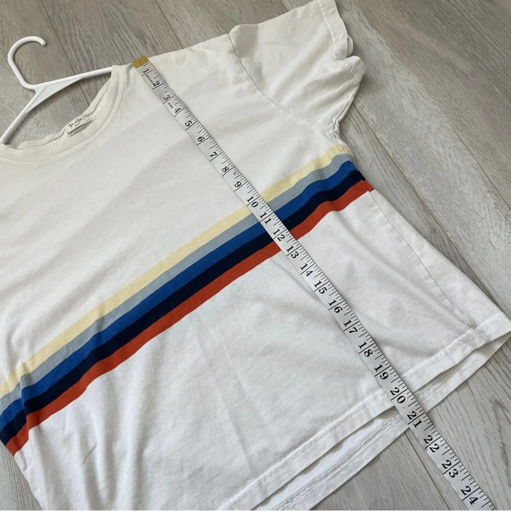 Brandy Melville Tshirt serena rainbow womens (one size) boxy oversized crop - Image 6