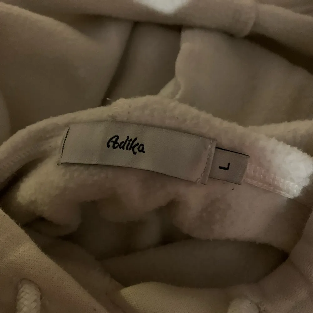 Adika Sweater Womens L Large Hooded Sweatshirt Flames Casual White Rhinestone - Image 8