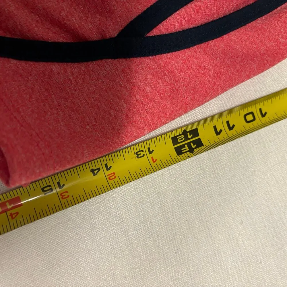 Nike pink red athletic activewear zip up jacket sweatshirt running dri fit small - Image 7