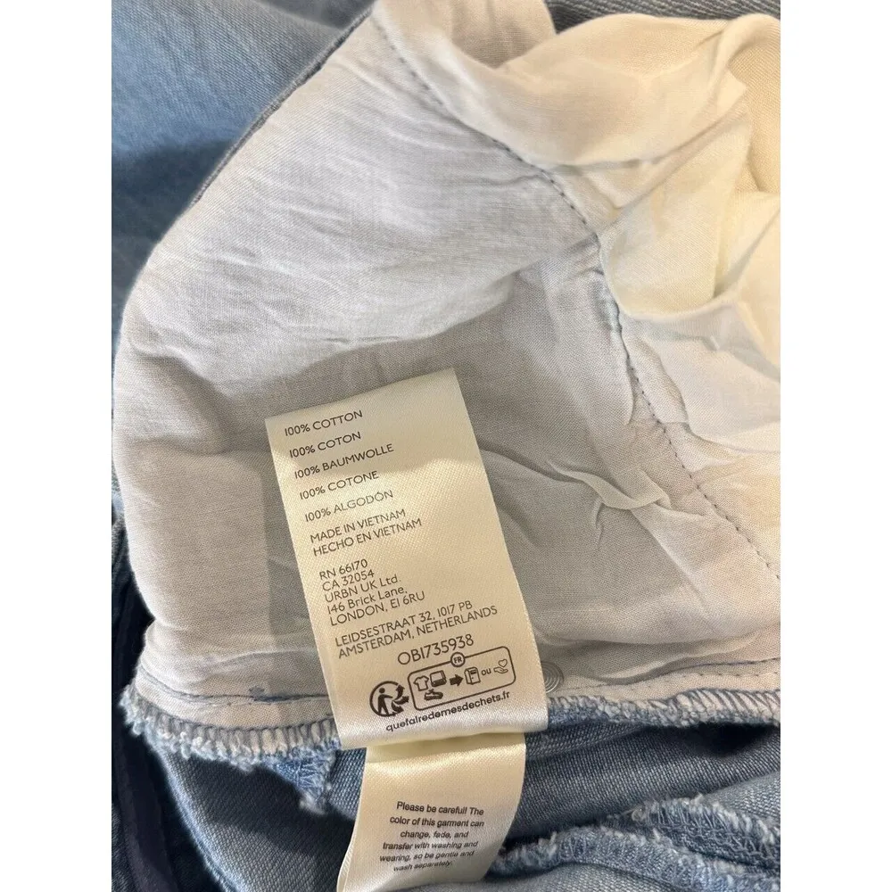 NWT Free People Dress Blue Picture Perfect Midi Denim Strapless Jean Size 2 - Image 12