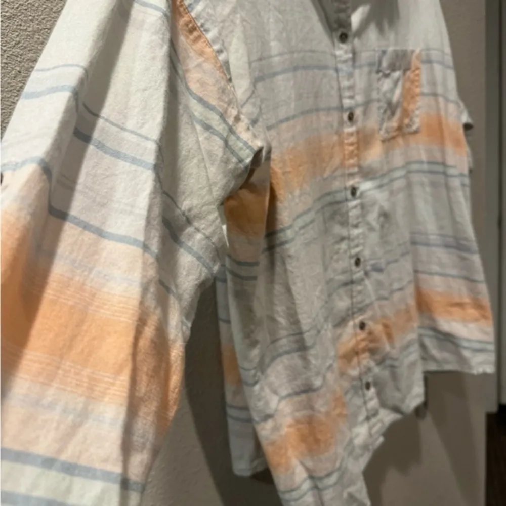 prAna Women’s Meadow Stripe Percy Shirt 2XL Organic Cotton‎ Sustainable - Image 7