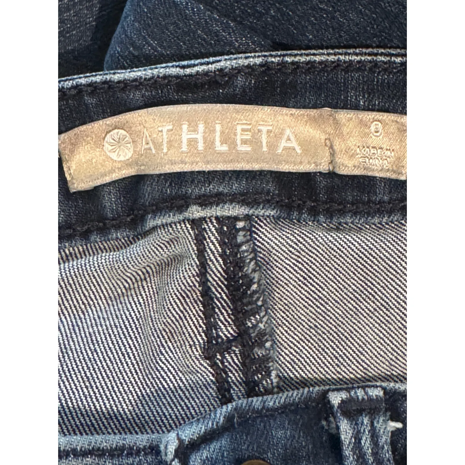 Athleta‎ High Rise Skinny Jeans Dark Wash Women Size 8 Stretch Denim - Image 4