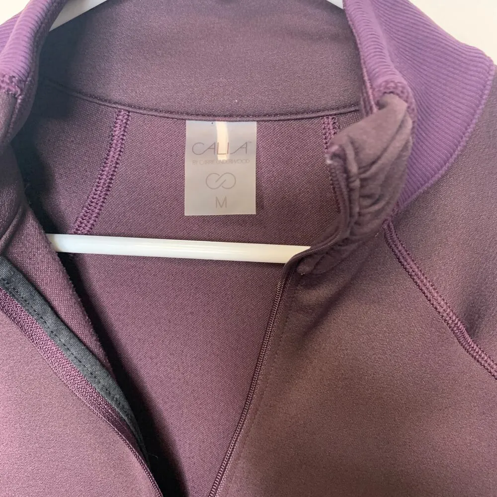 Calia Purple Quarter Zip Pullover Sz Medium - Image 4