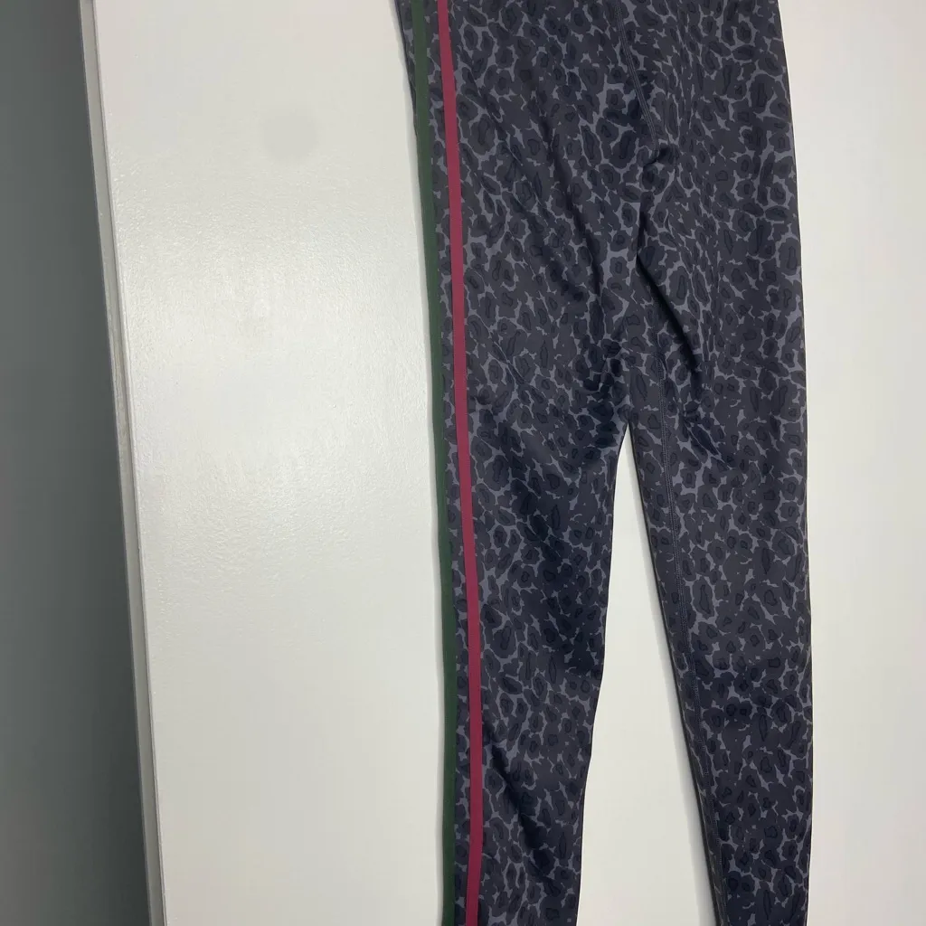 THE UPSIDE Snow Leopard Drawstring Leggings Small Gray - Image 7