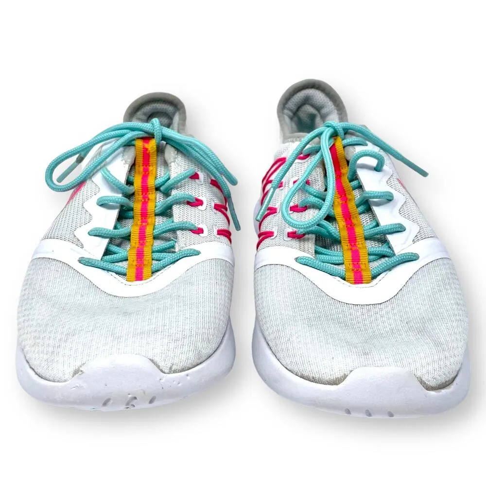 NIKE White Pink Viale Tech Racer Running Shoe - Image 3