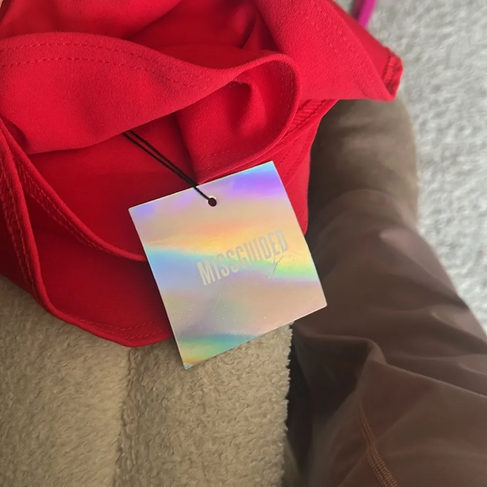 Elegant Red Off-Shoulder Jumpsuit - Image 7