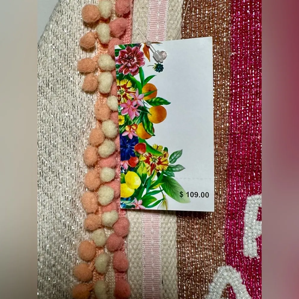 NWT AMERICA & BEYOND Beaded Beach Tote - Image 5