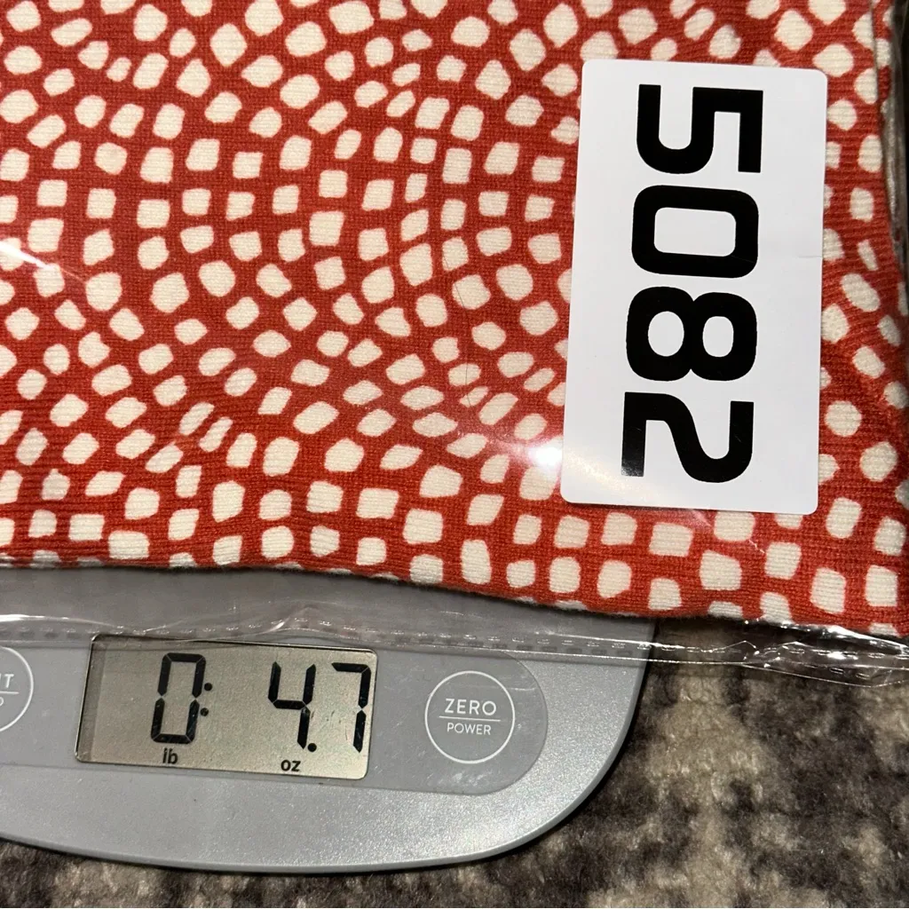 J. McLaughlin Size S Red White Patterned Cotton Blend Button Up Sweater Cardigan - Image 7