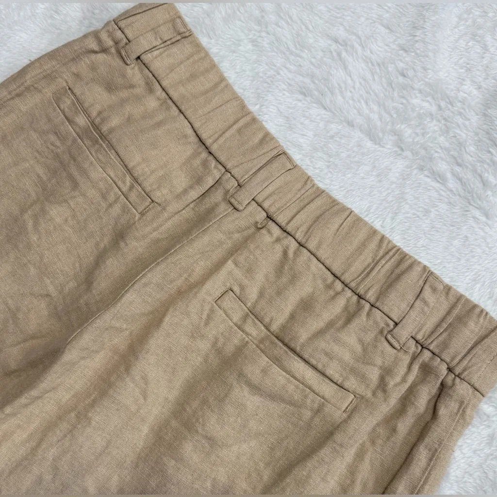 NWT Express Linen Blend Pleated Shorts Business Casual - Image 5