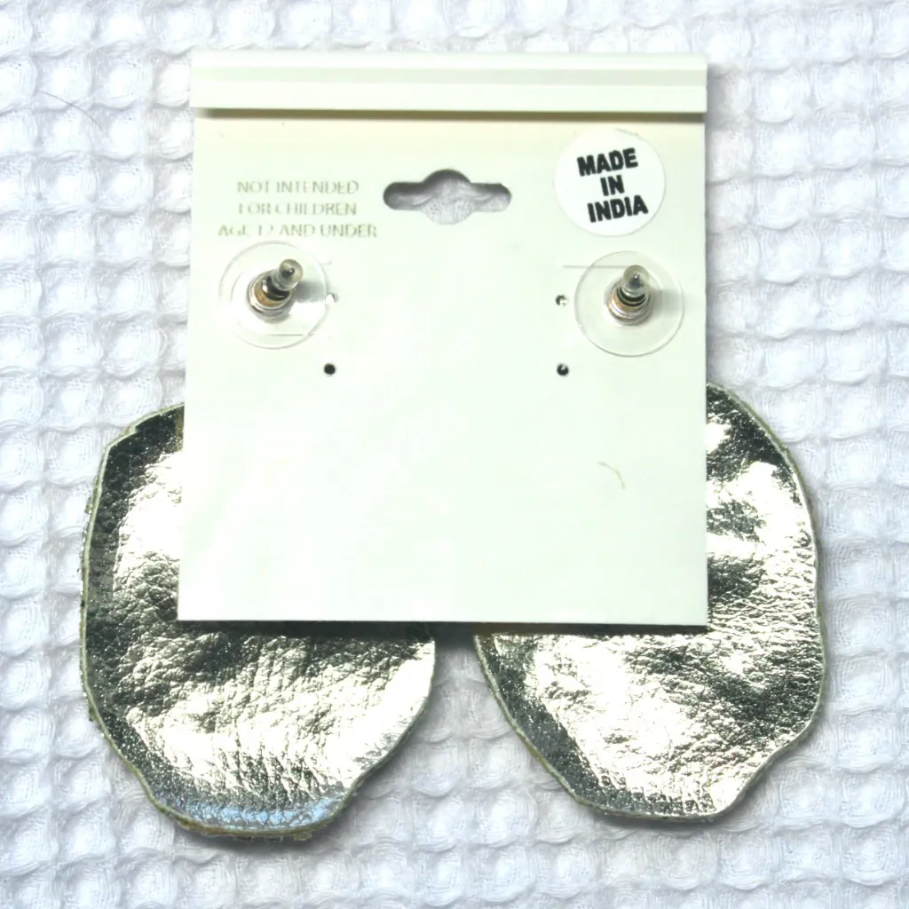 NWT Versona Skull Beaded Gem Drop Statement Earrings - Image 2