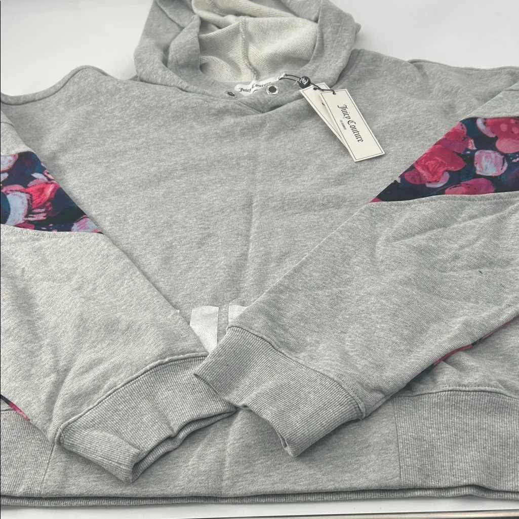Juicy Couture Gray Hoodie with Floral Accents - Image 16