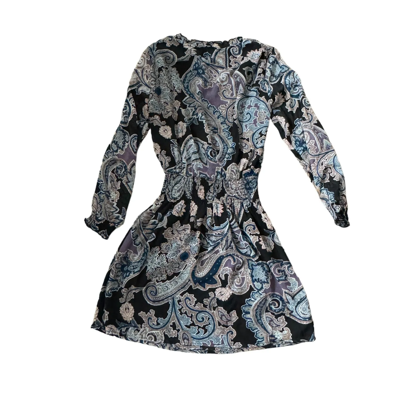 Paisley Chiffon Mini Dress - Image 3
