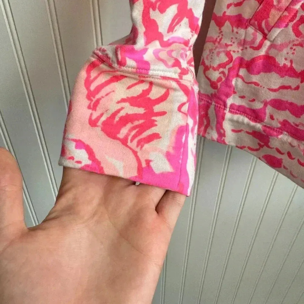 Lilly Pulitzer pink half zip long sleeve pullover jacket size XXS L38 - Image 2