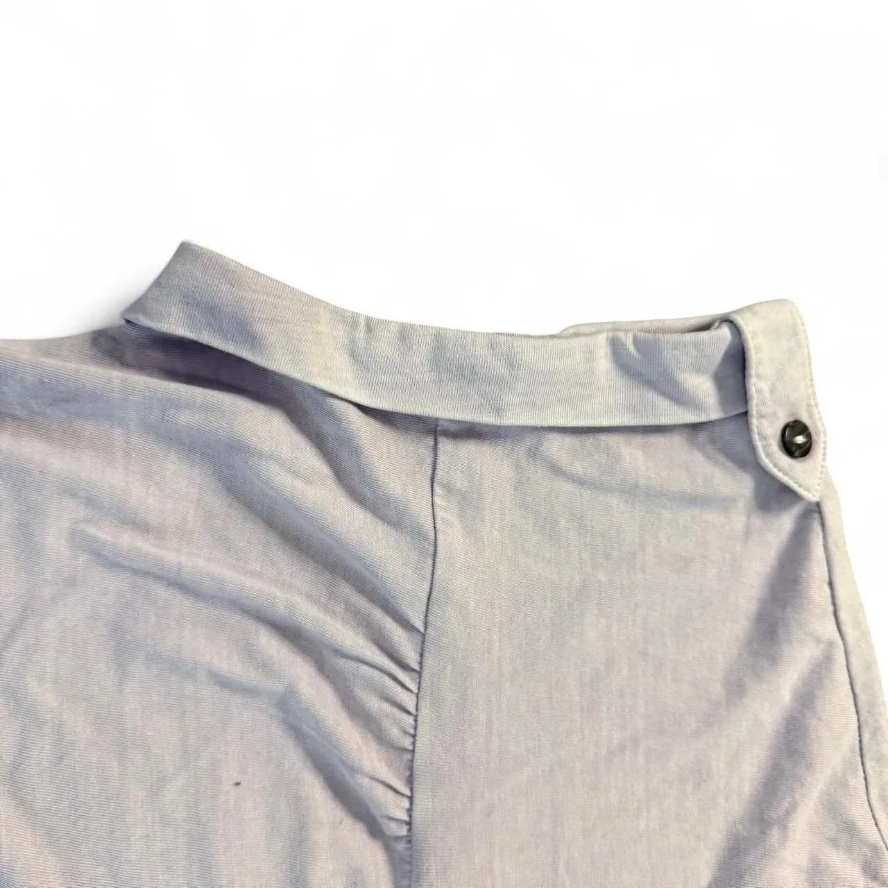 Eddie Bauer S Lavender Cap Sleeve Henley Button Front Top Stretch Cotton Blend - Image 3