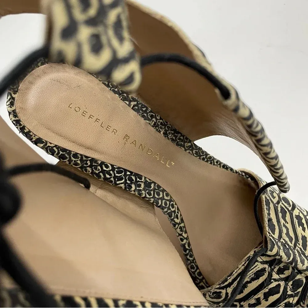 Loeffler Randall Scarlett Heels Lace Up Sandal Size 7.5 - Image 7