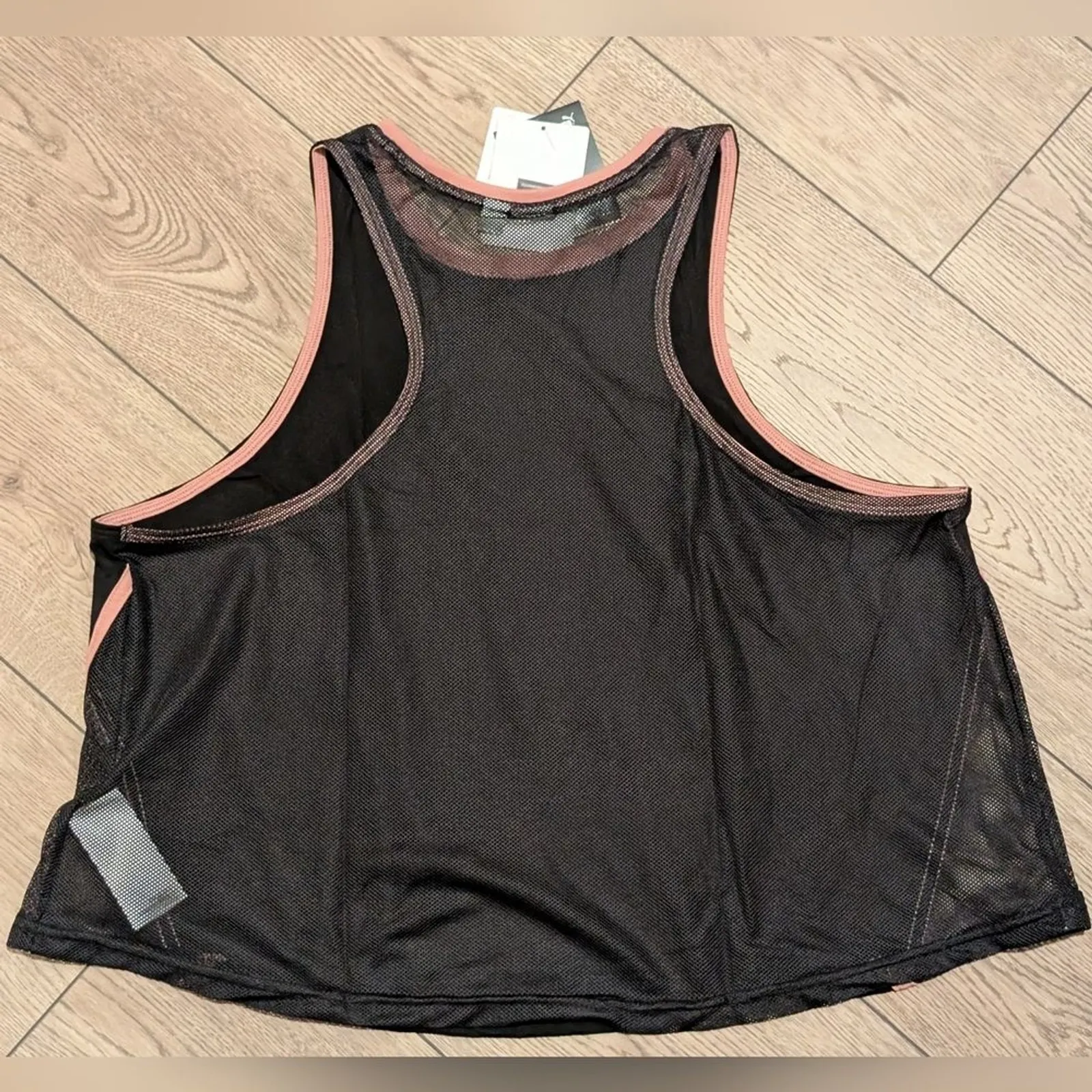 PUMA Women Plus 1X Black Pink Tank Top Shirt Athletic Athleisure‎ Workout NWT - Image 5
