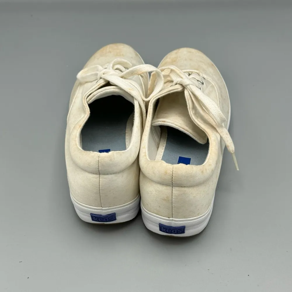 Keds Andie White CVO (Now Disstressed/Grudge/Spotted) Womens Sneakers Size 8.5 M - Image 7