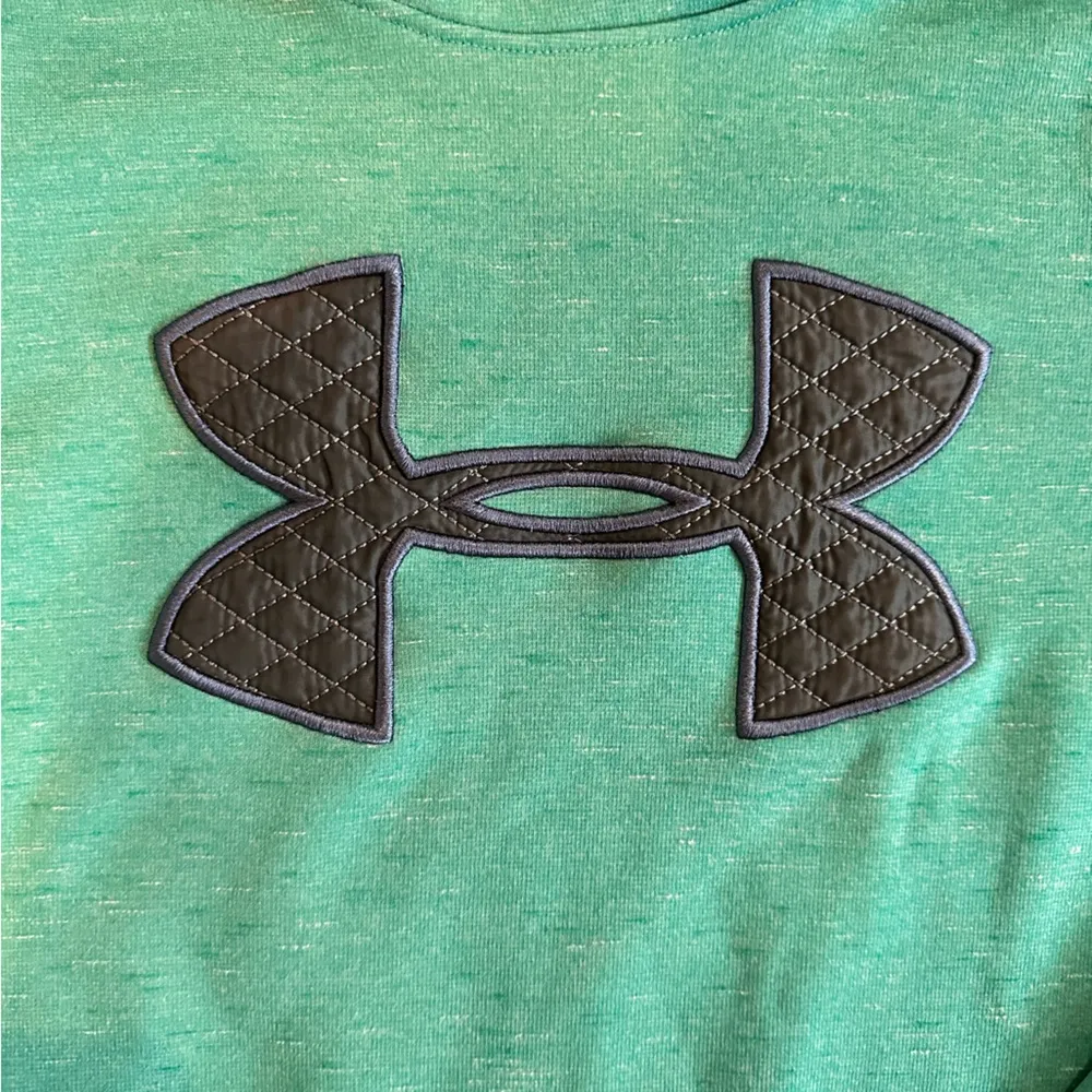 Under armor women’s size XS teal and purple logo hoodie - Image 2
