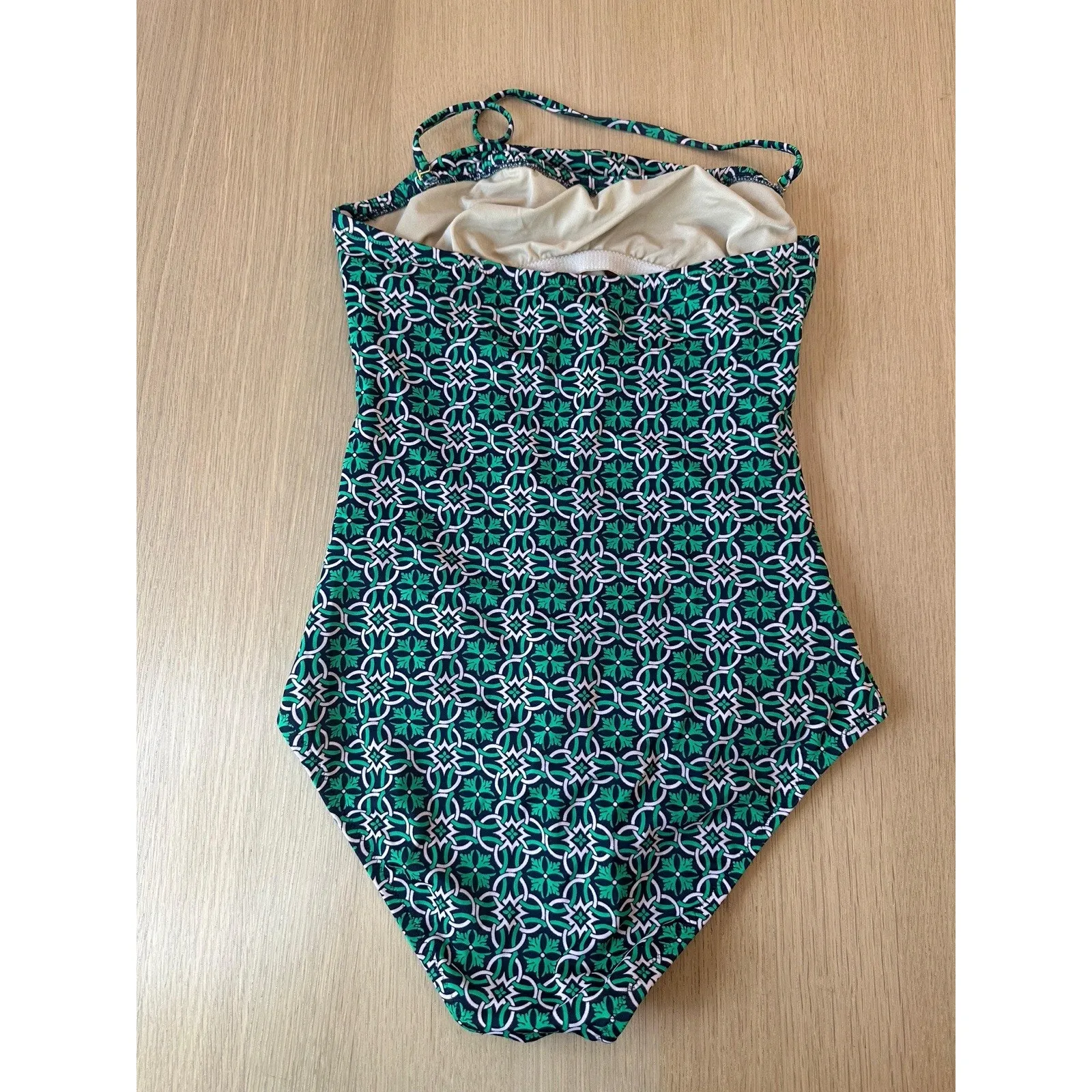 J. Crew Rushed One Piece Tummy Control Swimsuit Size 10 2355 - Image 2