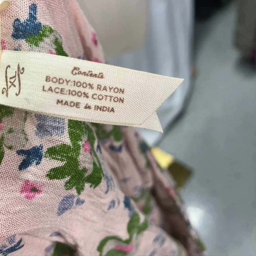 Matilda Jane Like a Lady Floral Tunic Blouse Womens XL Pink Boho Preppy Feminine - Image 13