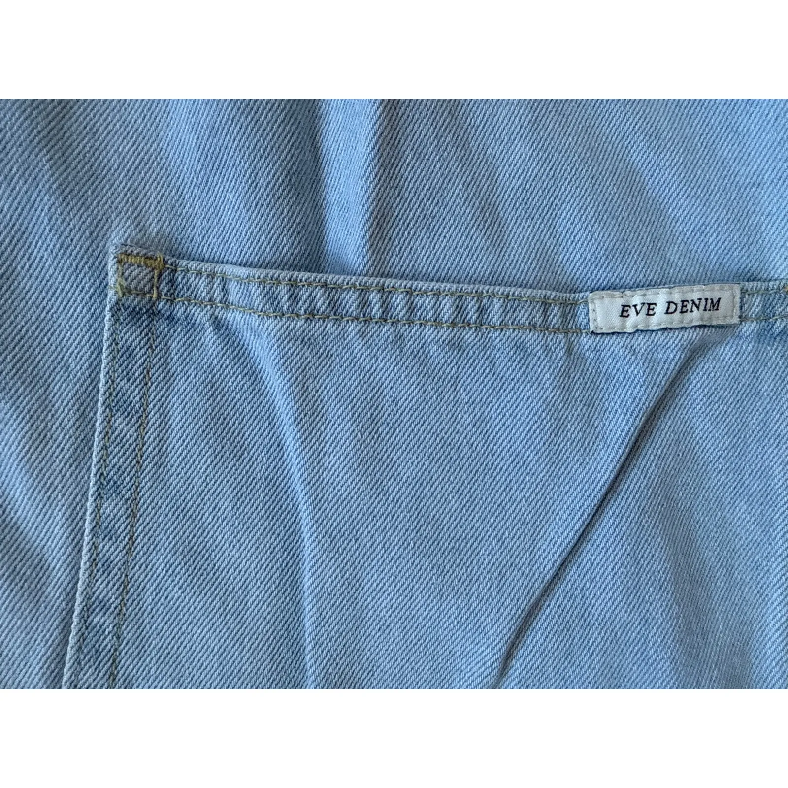 EVE Denim The Olympia Overall in Nolita Light Blue Size 30 - Image 4