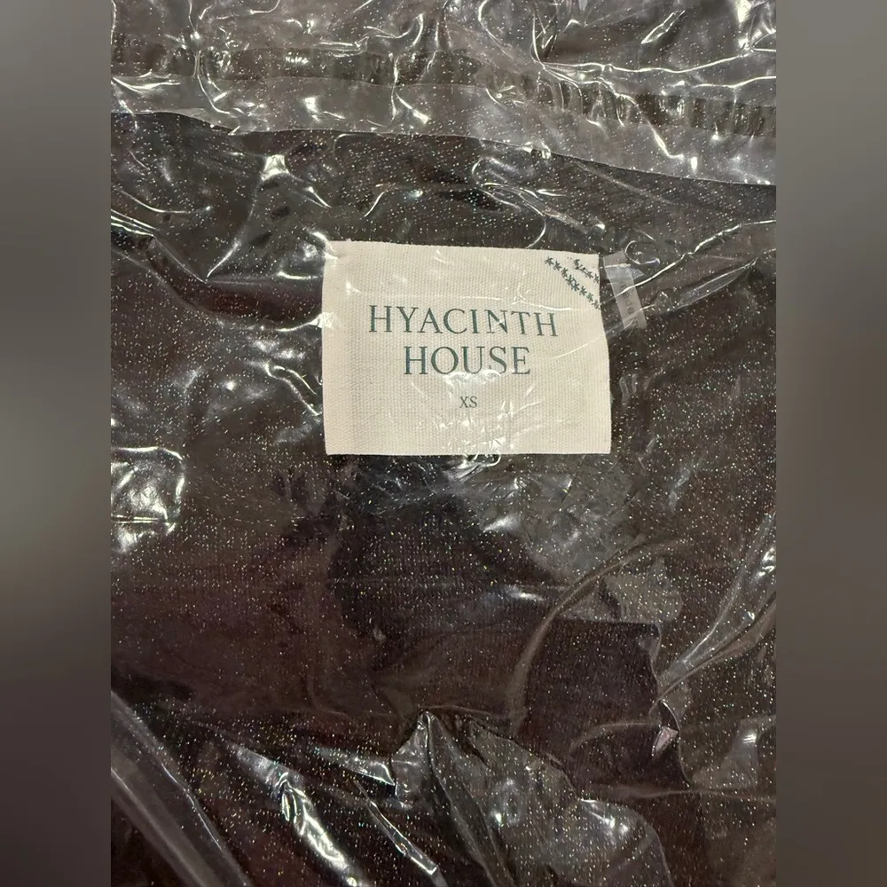 Hyacinth House Selena Dress Black Shimmer Size XS NWT Holiday Party Mini - Image 5