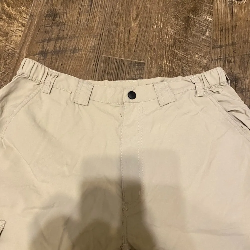 Outside edge cargo zip off hiking pants beige size M Size M - Image 8