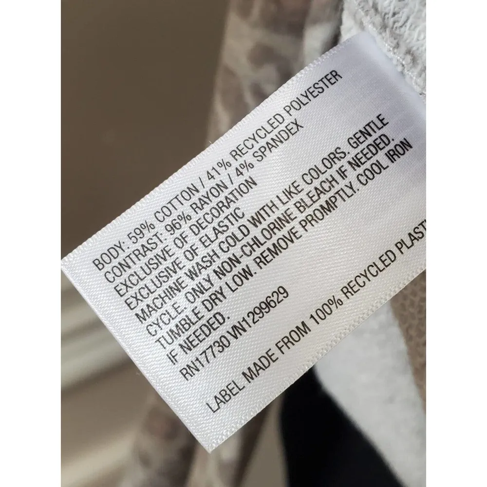 Knox Rose Womens Beige Cotton Long Sleeve Round Neck Pullover Sweater Size XL - Image 13