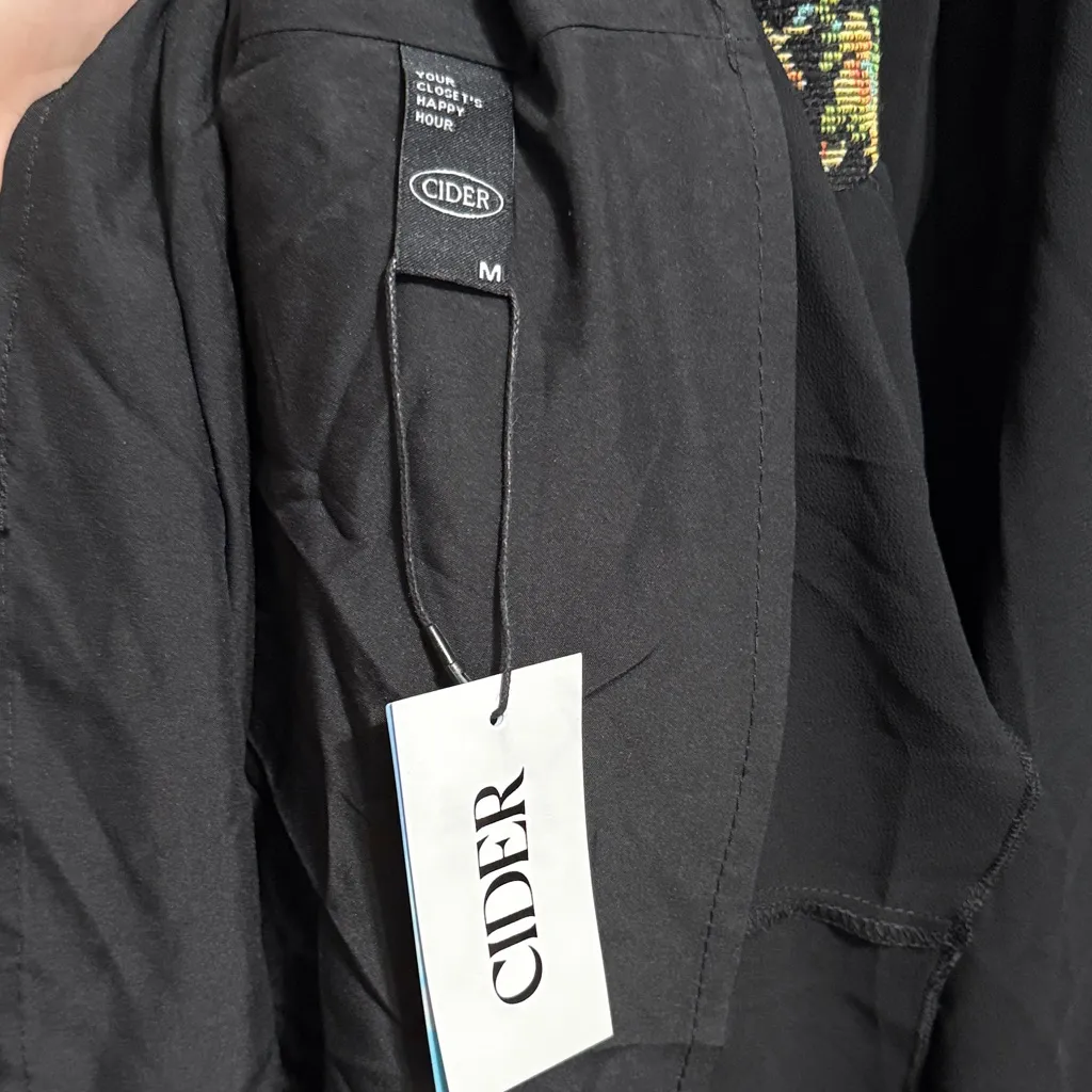 💖 NWT Cider Secret Garden Coquette Chiffon Jacquard Floral Corset Mini Dress - Image 4