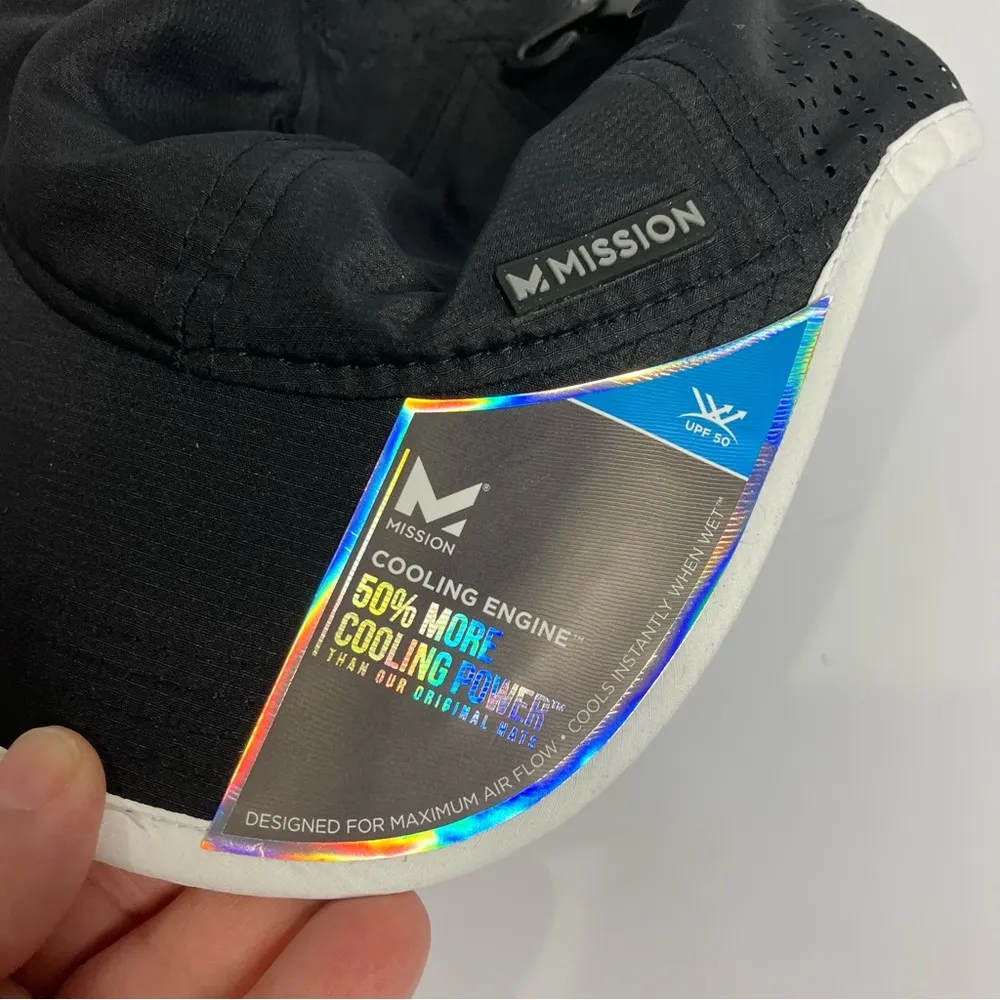 Mission vented cooling hat black new with tags summer soccer mom casual one size - Image 2