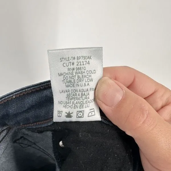 Just Black Women’s Dark Wash Skinny Stretch Jeans Size 30/ Size 10 Style BP790AK - Image 11