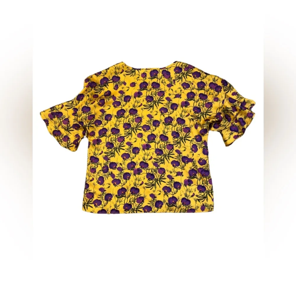 Delphi Collective Floral Sienna Top Size XS Yellow - Image 6