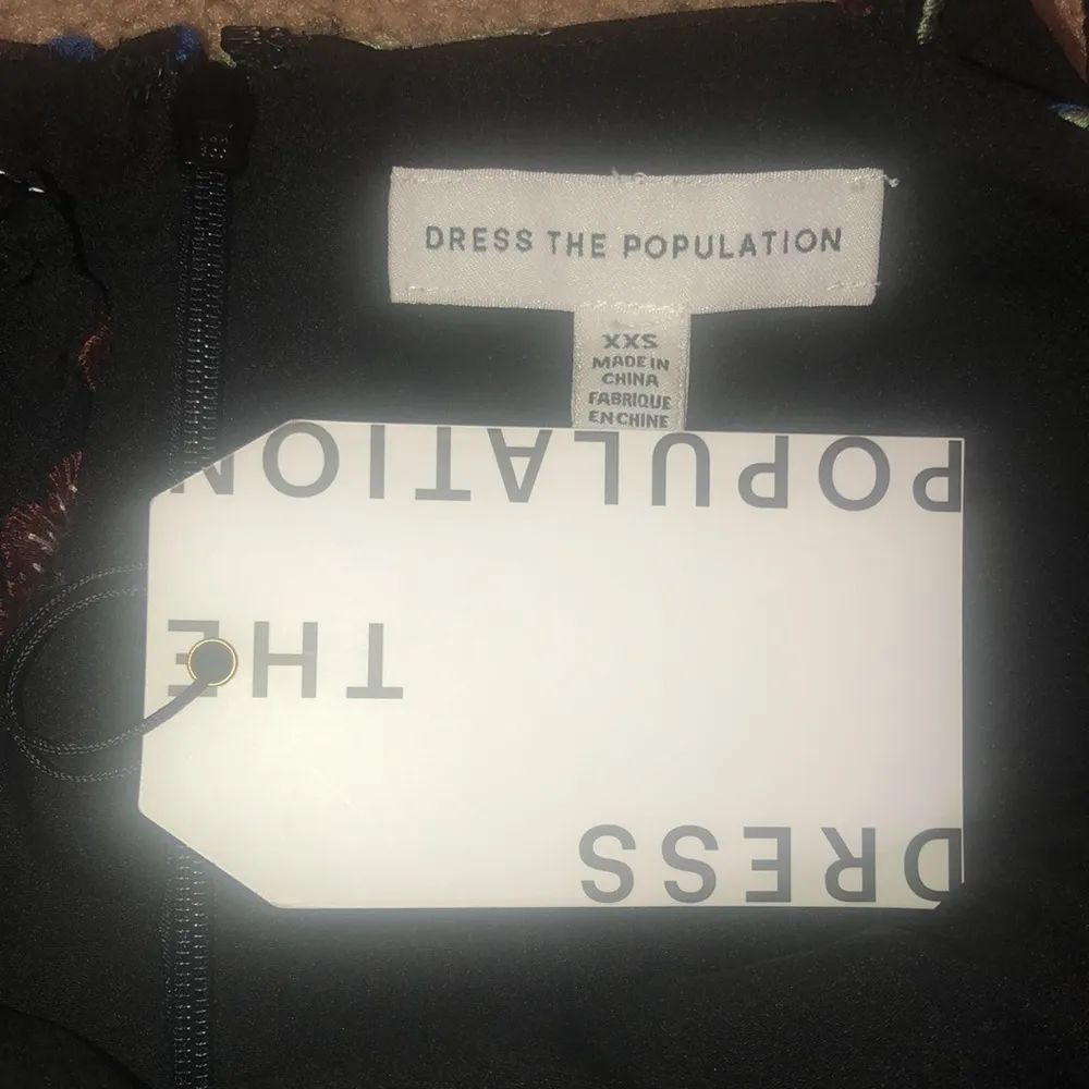 Dress the Population Maren Embroidered Floral Sleeveless Fit‎ & Flare Dress XXS - Image 10