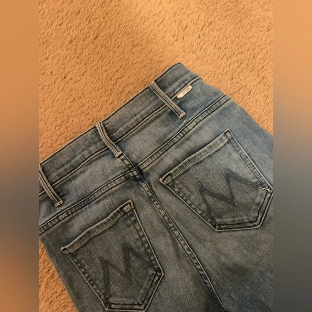 Mother Hustler Two Step Ankle Fray Thunderstruck denim jeans revolve fall $224 Blue Size 25 - Image 7