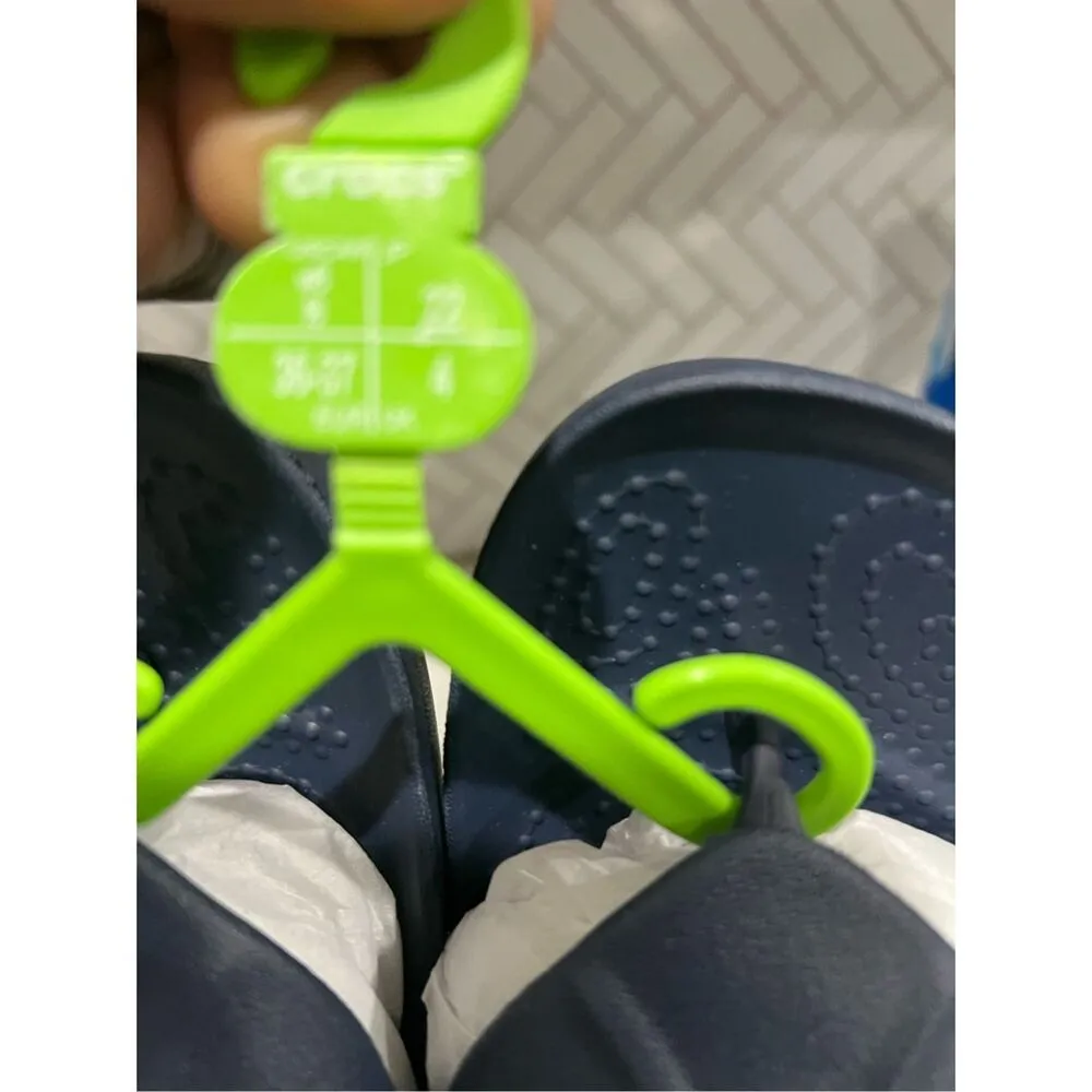 Crocs Baya Platform Flip Sandals Navy Blue Women’s 6 W6 208395-410 N - Image 3