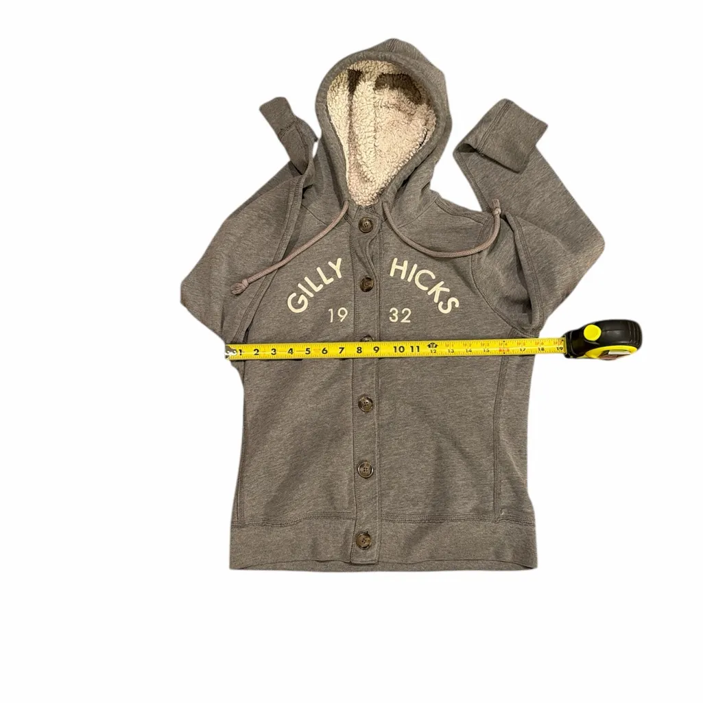 Gilly Hicks Charcoal Button-Up Hoodie - Image 7