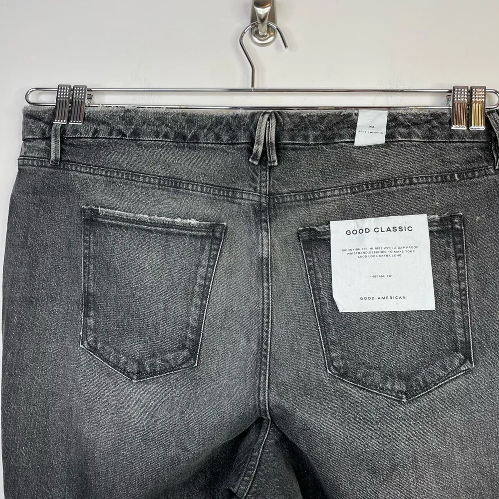 Good Classic Low Waist Fray Black Gray Ankle Jeans womens 20 new - Image 7