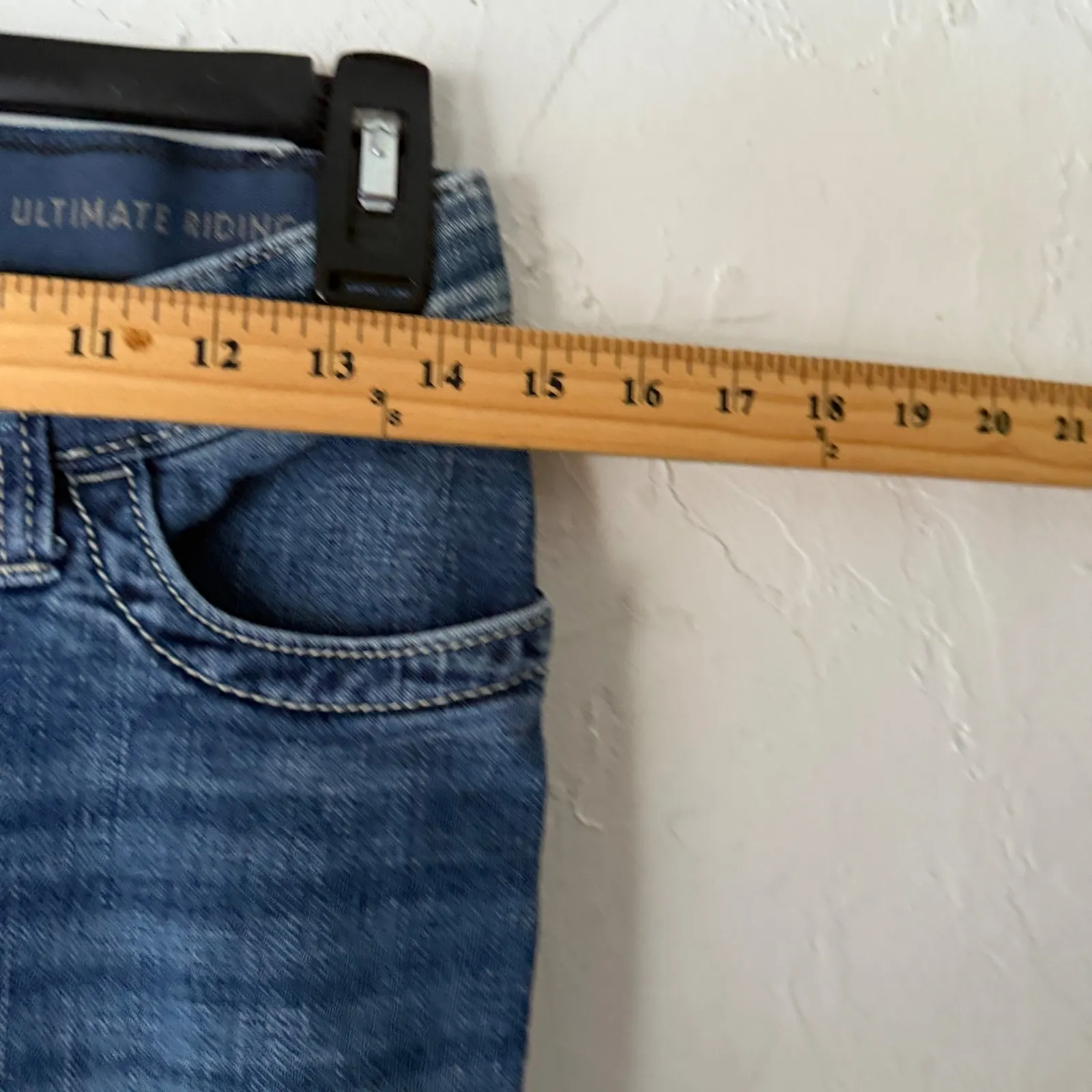 Wrangler Willow Ultimate Riding Jeans Women Denim Bootcut 9 X 34 Tall Western - Image 5