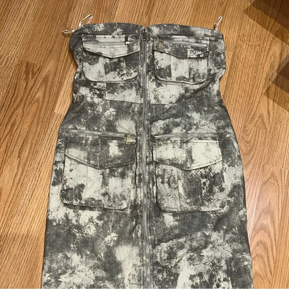 ZARA Strapless midi dress - Image 4
