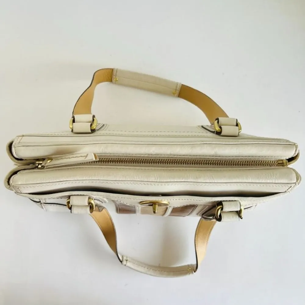 Genuine Leather White Y2K Retro Shoulder Bag - Image 7