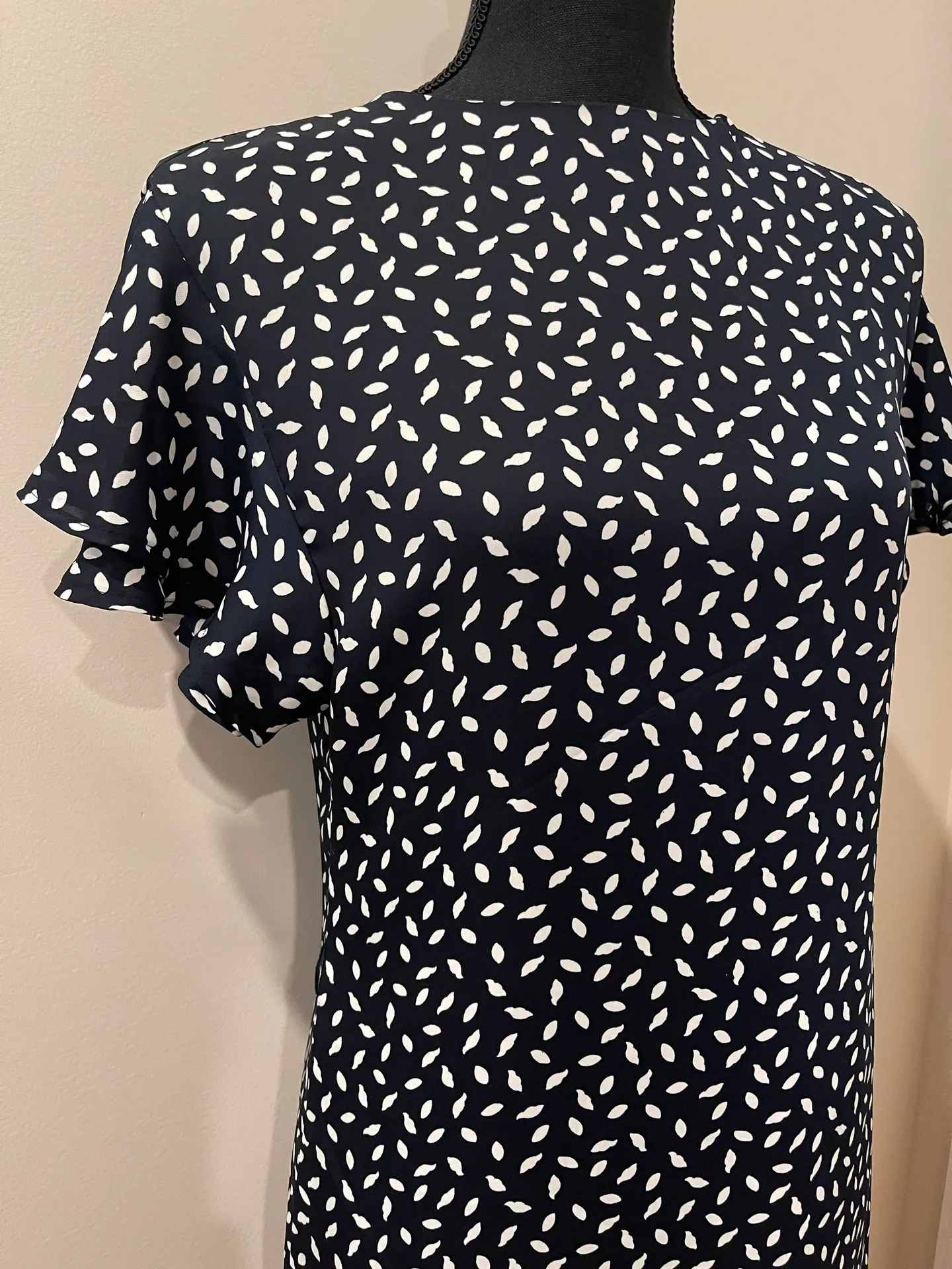 Navy Blue Speckled Dress - Image 2