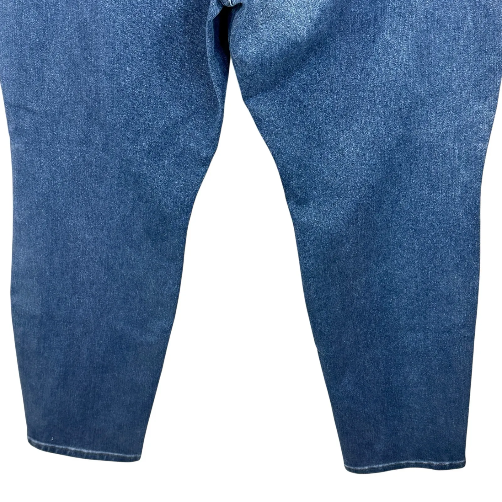 NYDJ SZ 20W Alina Legging Jeans Hi-Rise Pockets Medium Wash Stretch Zip-Fly Blue - Image 6