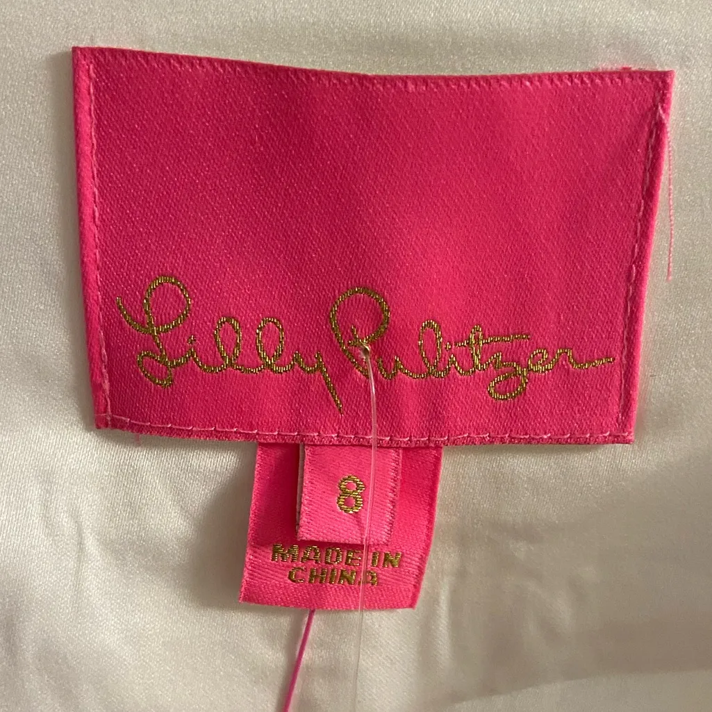 Cristiana white long sleeve mini dress tiered ruffled Sz 8 NWT - Image 11