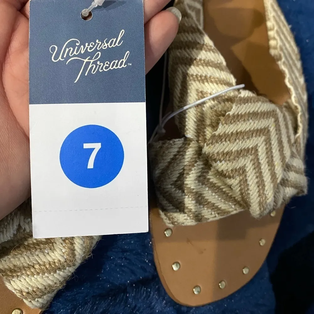 Universal Thread Louise Neutral Knotted Sandals Size 7 - Image 3